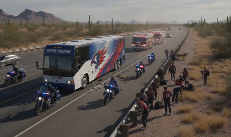 Ay-Yıldızlı Ekibin Arizona Kampında Korkutan Trafik Olayı
